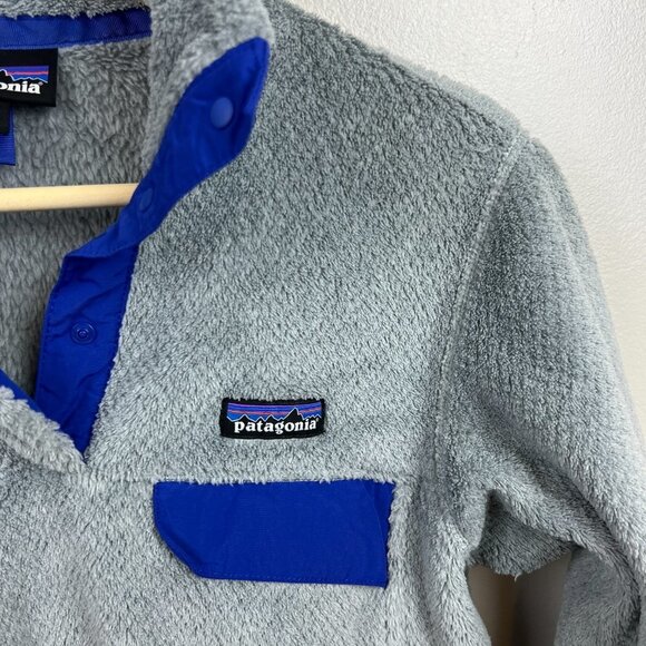 Patagonia Re-Tool T-Snap Fleece Pullover Jacket Womens Size Medium Gray Outdoor - Picture 4 of 11
